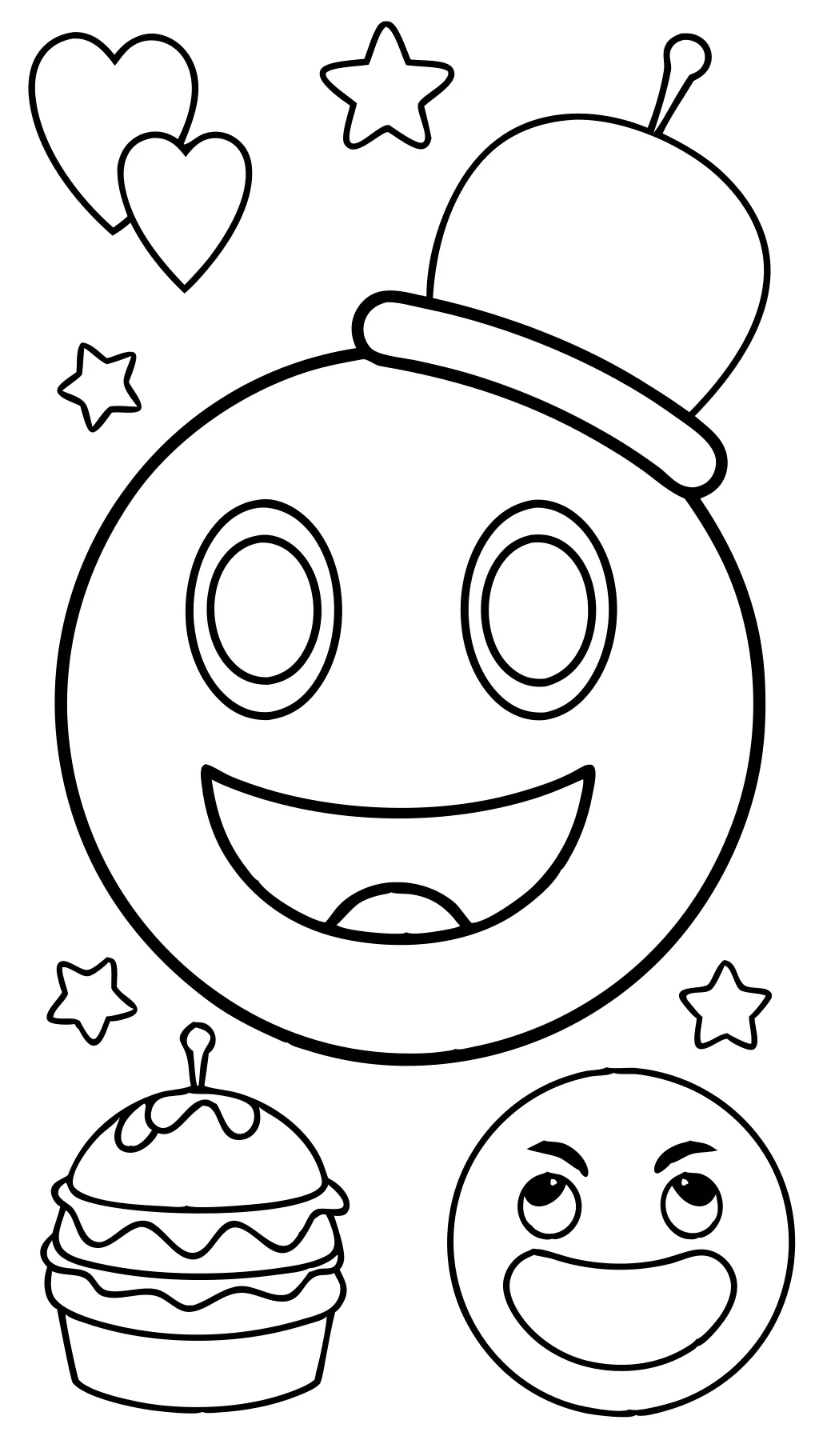 emoji coloring pages printable